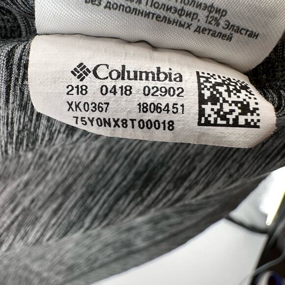 Columbia Zip Up Green/Gray WMNS L Active Long Sleeve Colorblock Activewear Top - Picture 7 of 9